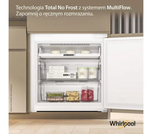 Whirlpool WH SP70 T121 Pełny No Frost 193,5cm Szuflada z kontrolą wilgotności - DRUGI -30%, ALBO 5-TY ZA 1ZŁ - Kup na Raty - RRSO 0%