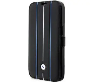 BMW Leather Stamp Blue Lines BMBKP14L22RVSK do iPhone 14 Pro