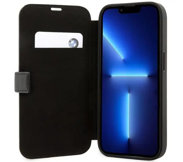 BMW Leather Stamp Blue Lines BMBKP14L22RVSK do iPhone 14 Pro