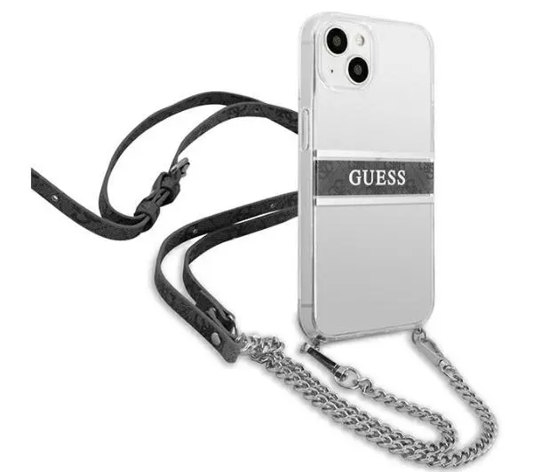 Guess 4G Grey Strap Silver Chain GUHCP13SKC4GBSI do iPhone 13 mini