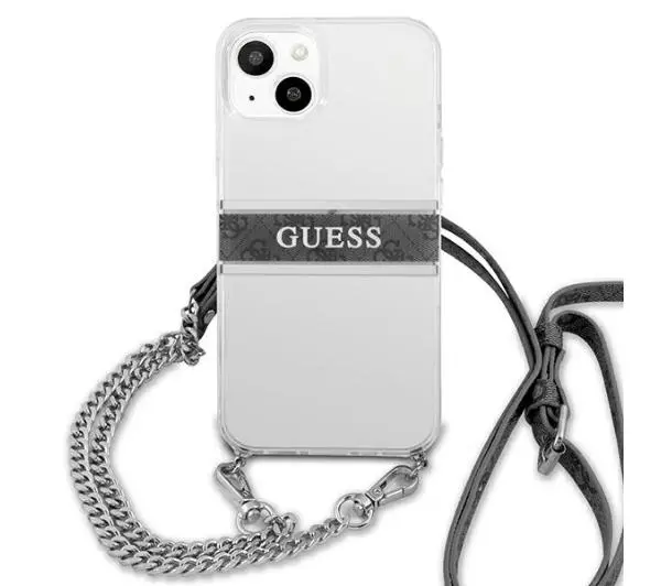 Guess 4G Grey Strap Silver Chain GUHCP13SKC4GBSI do iPhone 13 mini