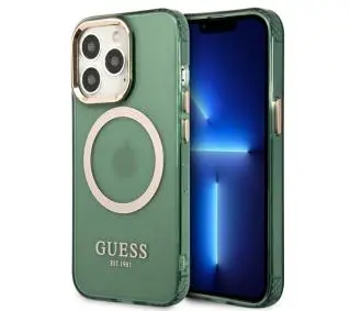 Guess Gold Outline Translucent MagSafe GUHMP13LHTCMA do iPhone 13 Pro / 13