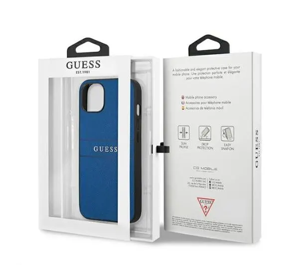 Guess Saffiano Strap GUHCP13SPSASBBL do iPhone 13 mini