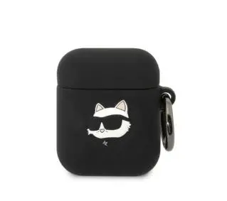 Karl Lagerfeld Silicone Choupette Head 3D KLA2RUNCHK do AirPods 1/2 Czarny