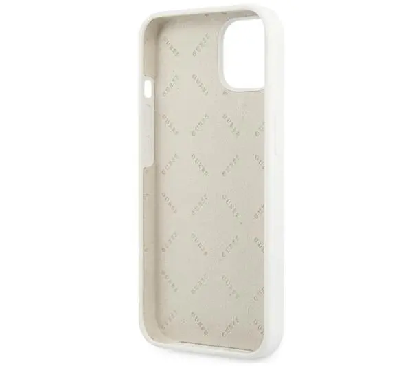 Guess Silicone 4G Logo GUHCP13SLS4GGWH do iPhone 13 mini