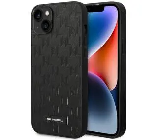 Karl Lagerfeld Saffiano Mono Metal Logo KLHCP14MSAKLHPK do iPhone 14 Plus