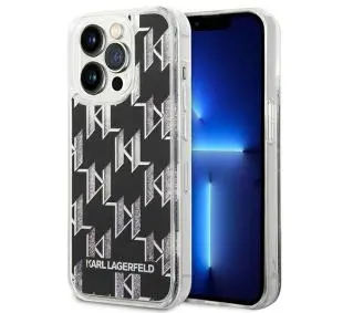 Karl Lagerfeld Liquid Glitter Monogram KLHCP14XLMNMK do iPhone 14 Pro Max