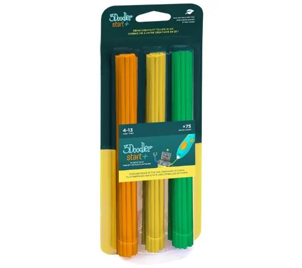 3Doodler 3DS-ECO-MIX2-75 Start Eko 2,5mm 75szt. 3 kolory Tangerine Tang / Lemon Zest / Spring Green