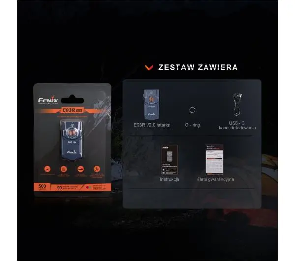 Fenix E03R V2.0 Niebieski