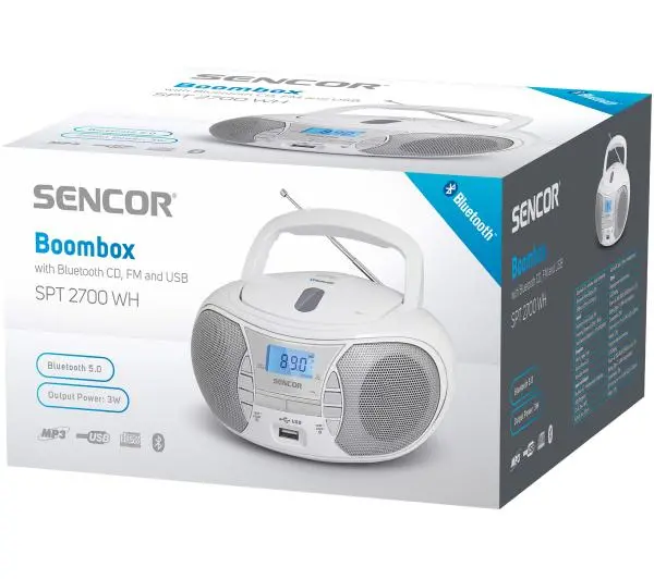 Sencor SPT 2700WH Bluetooth Biały