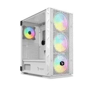 Savio Raptor X1 Mesh/Glass ARGB Biały - Kup na Raty - RRSO 0%