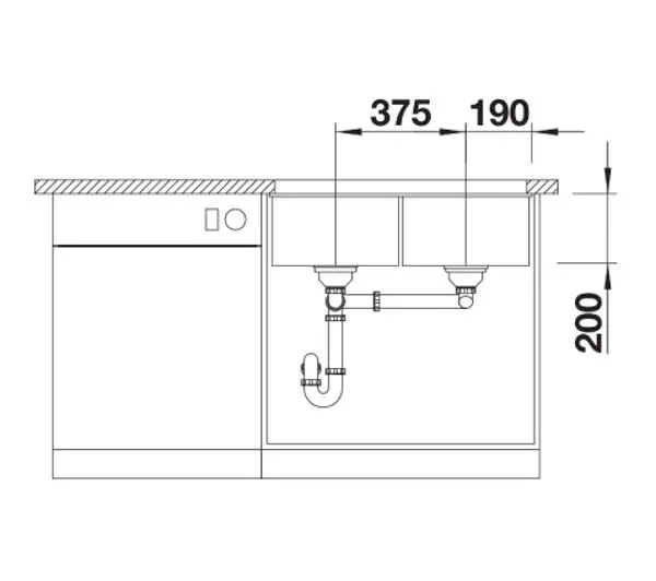 Blanco SUBLINE 350/350-U 527164 Granitowy Biały - Kup na Raty - RRSO 0%
