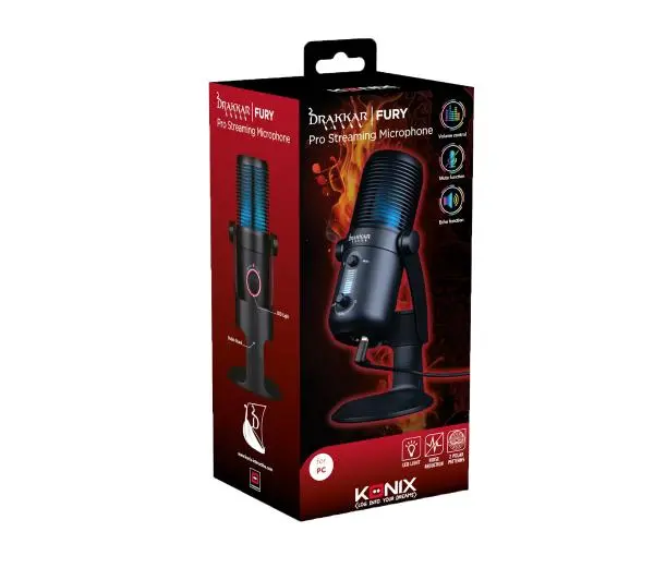 Konix Fury Pro Przewodowy Pojemnościowy Czarny - Kup na Raty - RRSO 0%