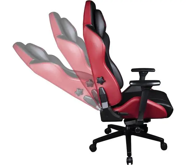 Konix Odin Gamingowy do 130kg Skóra Eco Czarno-czerwony - Kup na Raty - RRSO 0%