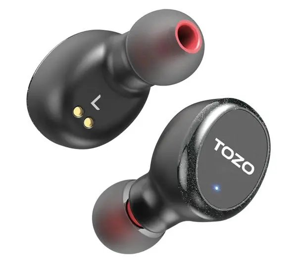 Tozo T10S Dokanałowe Bluetooth 5.2 Czarny