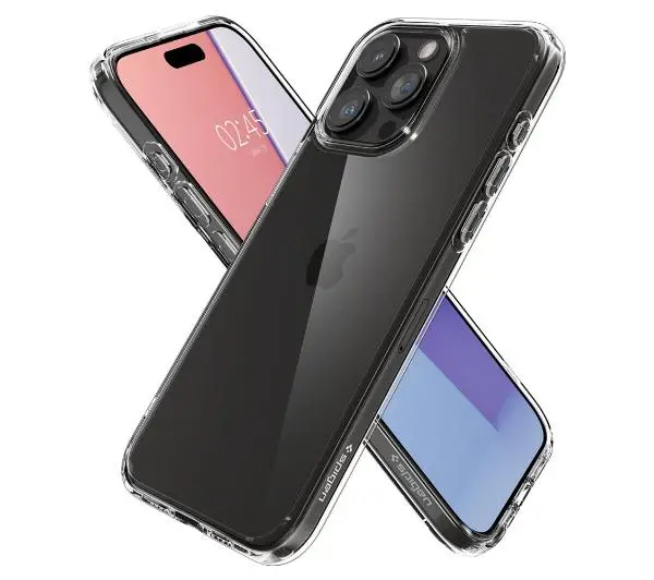 Spigen Ultra Hybrid do iPhone 15 Pro Max crystal clear