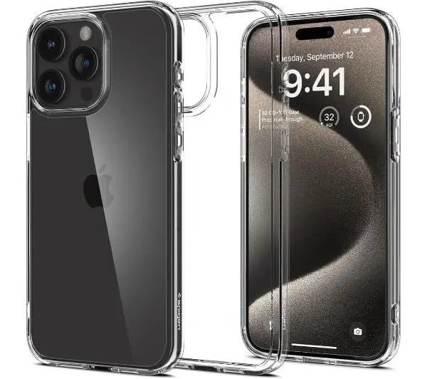 Spigen Ultra Hybrid do iPhone 15 Pro Max crystal clear