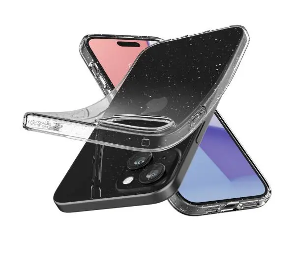 Spigen Liquid Crystal Glitter do iPhone 15 Plus crystal quartz