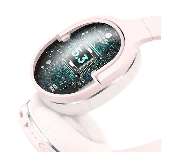 Baseus Encok D02 Pro Nauszne Bluetooth 5.0 Różowy