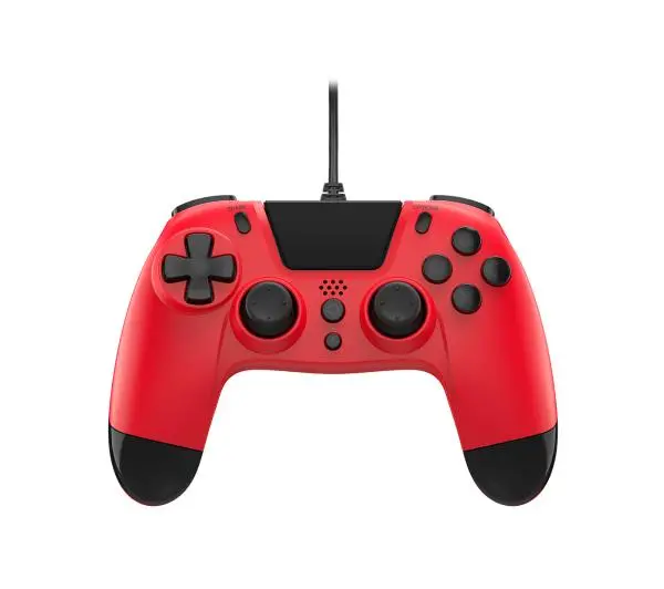 Gioteck VX4 Wired do PS4, PCPrzewodowy Czerwony