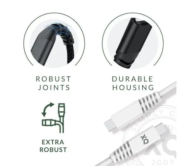 Xqisit USB-C do USB C 3,1 2m Czarny