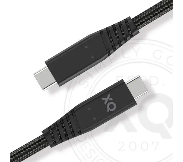Xqisit USB-C do USB C 3,1 2m Czarny