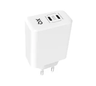 Xqisit dual USB C - 67W Power Delivery 3.0 GaN Biały
