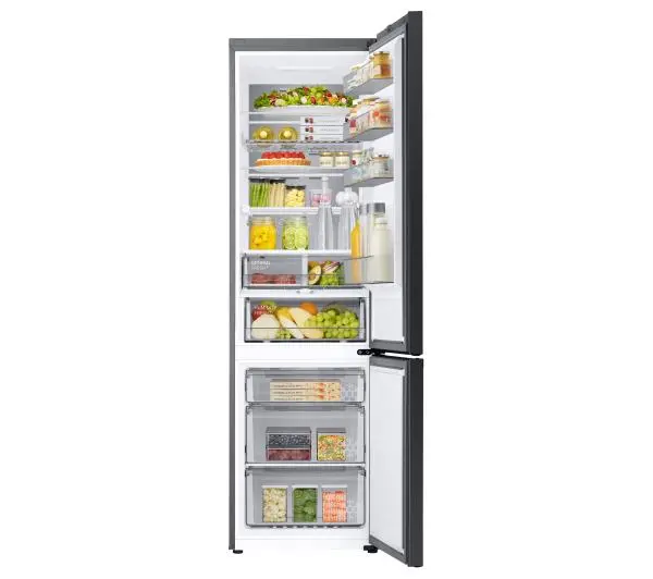 Samsung Bespoke RB38C7B6BAP Funkcje AI Pełny No Frost 203cm Szuflada z kontrolą wilgotności Zdalne sterowanie Bez panelu - TRZECI -55%, ALBO 5-TY ZA 1ZŁ - Kup na Raty - RRSO 0%