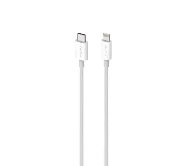 SBS Plain USB-C do Lightning 2m Biały
