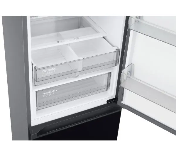 Samsung Bespoke RB38C7B5E22 Funkcje AI Pełny No Frost 203cm Szuflada z kontrolą wilgotności Zdalne sterowanie Czarne szkło - TRZECI -55%, ALBO 5-TY ZA 1ZŁ - Kup na Raty - RRSO 0%