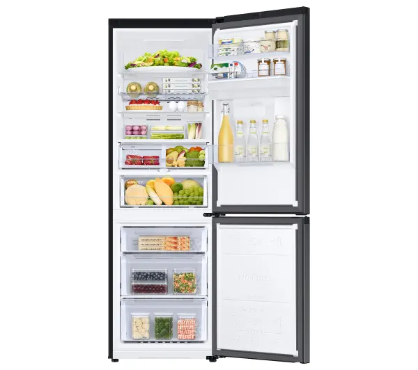 Samsung RB34C635EBN Funkcje AI Pełny No Frost 185,3cm Dystrybutor wody Zdalne sterowanie Czarny - TRZECI -55%, ALBO 5-TY ZA 1ZŁ - Kup na Raty - RRSO 0%