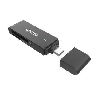 Unitek SD I MicroSD USB-C 5 Gbps Czarny