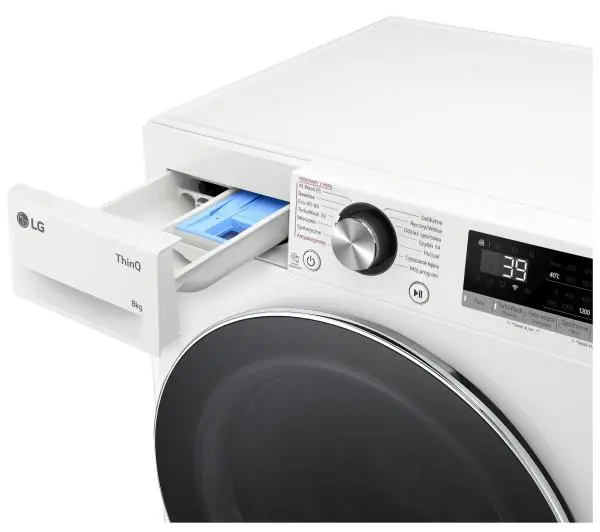 LG Vivace F2W8S722W Slim Funkcje AI 8kg 1200obr/min Zdalne sterowanie - Kup na Raty - RRSO 0%