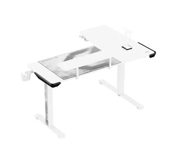 Ultradesk WINGER 155cm Regulacja wysokości Biały - Kup na Raty - RRSO 0%