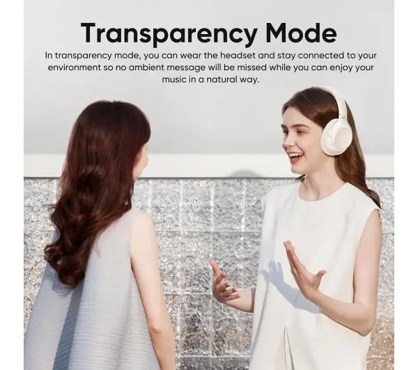QCY H3 ANC Nauszne Bluetooth 5.3 Biały