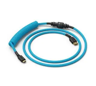 Glorious PC Gaming Race Coil Cable Electric Blue USB-C - USB-A  (GLO-CBL-COIL-EB) Niebieski