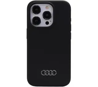 AUDI Silicone Case AU-LSRIP15PM-Q3/D1-BK do iPhone 15 Pro Max Czarny