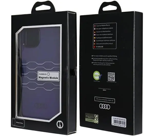 AUDI IML MagSafe Case AU-IMLMIP15M-A6/D3-BE do iPhone 15 Plus Niebieski