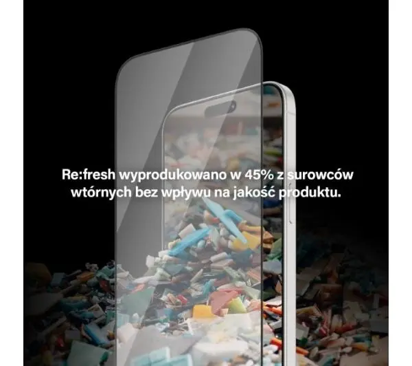 PanzerGlass Re:fresh Glass iPhone 15 Pro Ultra-Wide-Fit Screen Protection Easy Aligner