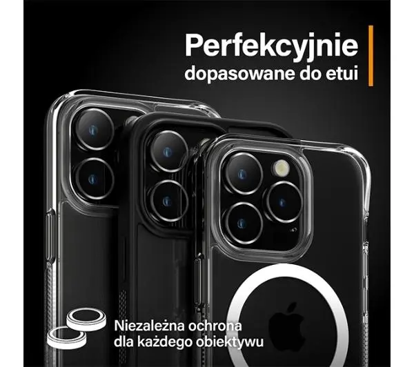 PanzerGlass Hoops Camera Lens Protector do iPhone 15 Pro/15 Pro Max Czarny