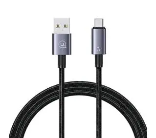 USAMS USB do microUSB 2A 1,2m Fast Charging Stalowy