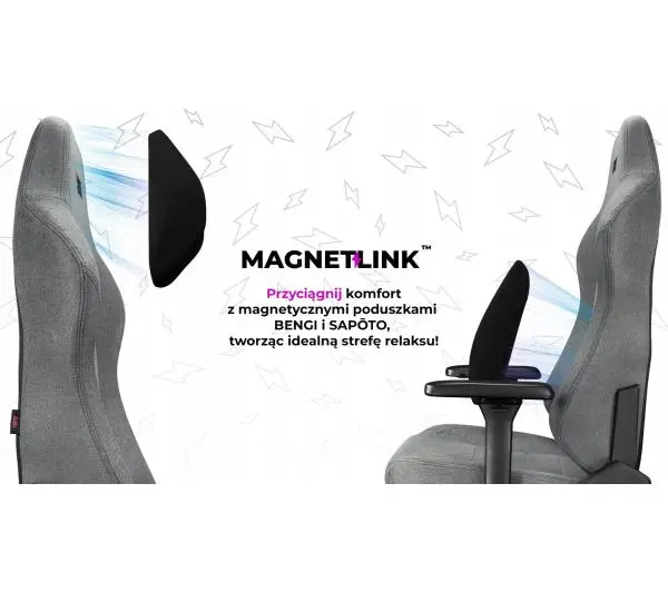 Yumisu 2054 Magnetic Materiał Biurowy do 150kg Tkanina Jasnoszaro-czarny - Kup na Raty - RRSO 0%