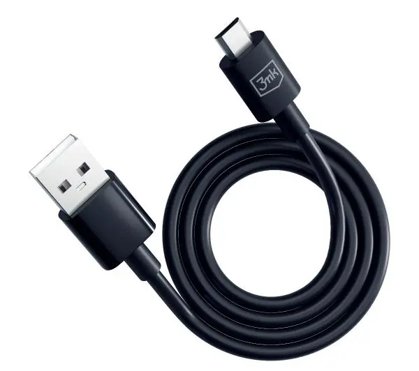 3mk Hyper USB-A do microUSB 1,2m 5V 2,4A Czarny