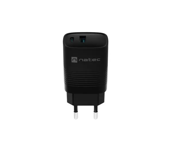 Natec Ribera GaN 1xUSB-A+1xUSB-C 30W Czarny