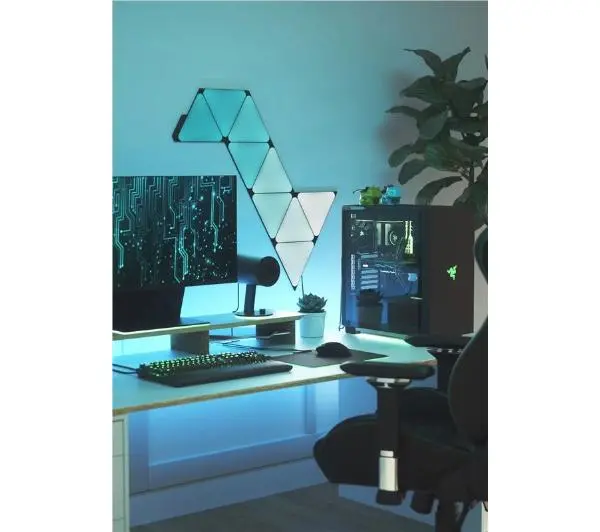 Nanoleaf Shapes Black Triangles Starter Kit 9szt - Kup na Raty - RRSO 0%