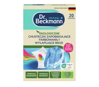 Dr. Beckmann ekologiczne chusteczki wyłapujące kolor i wspomagające usuwanie brudu 20szt