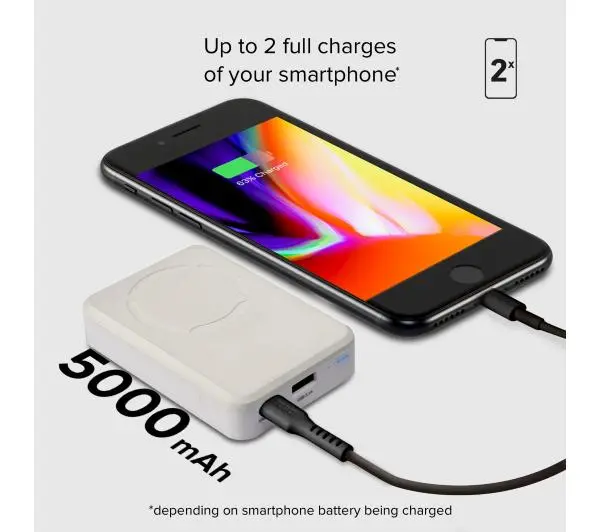 SBS 5000mAh 10W MagSafe Biały