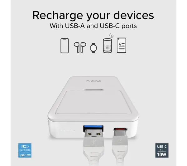 SBS 5000mAh 10W MagSafe Biały