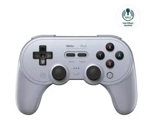 8BitDo Pro 2 Hall Effect do PC, Nintendo Switch, Android Bezprzewodowy Szary
