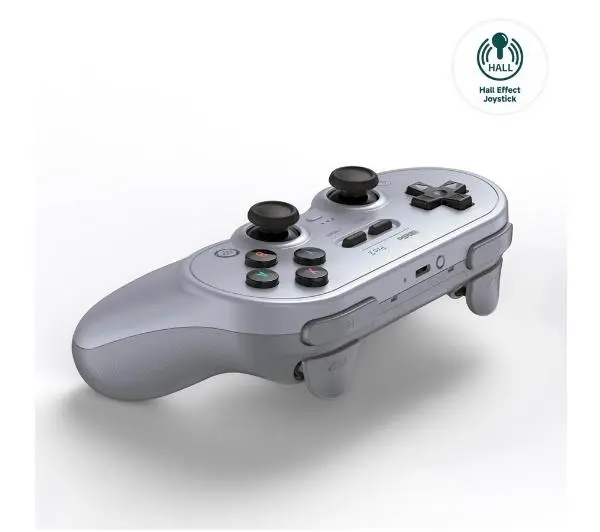 8BitDo Pro 2 Hall Effect do PC, Nintendo Switch, Android Bezprzewodowy Szary